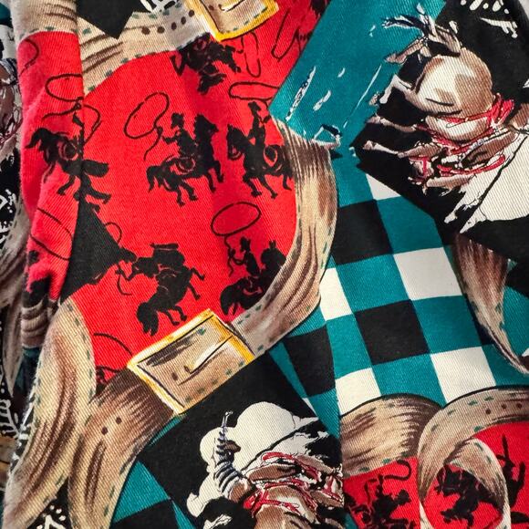 Vintage RoughRider Made in USA Western Cropped LS Top Shirt Small Cowgirl Rodeo - Picture 4 of 8